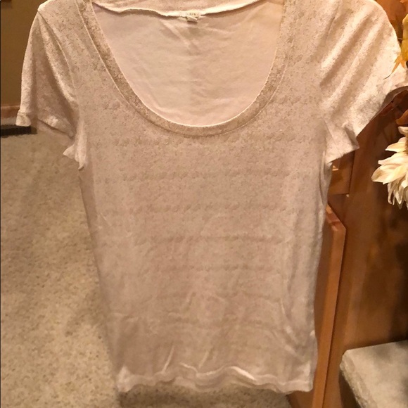 J. Crew Tops - Jcrew gold flecked tee - size M J. Crew Tops - Jcrew gold flecked tee - size M